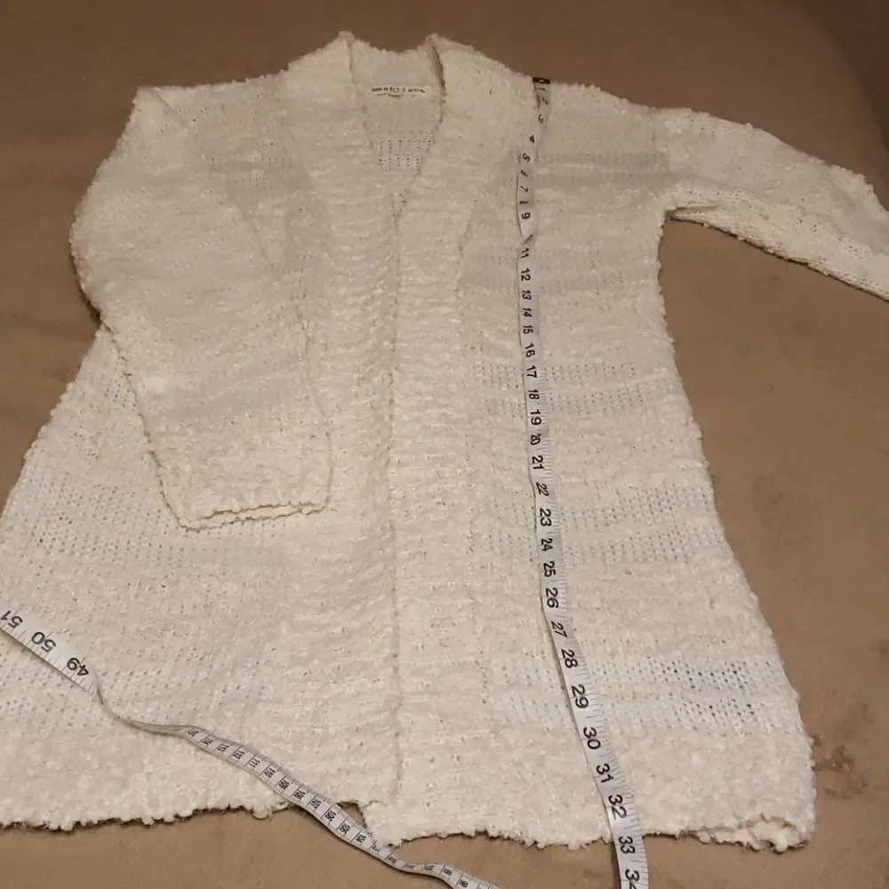 𝅺MESH and lace white Cardigan. Small
